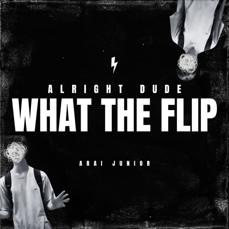 alright dude, what the flip's album cover